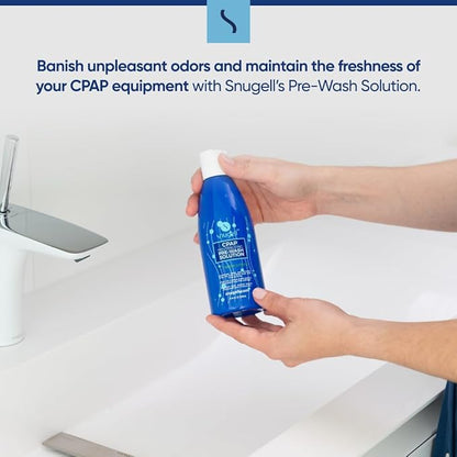 Snugell CPAP Soap Cleaner 8.4oz - Fresh Citrus Scent - Pre-Wash Solution - Mask and Hose Cleaning Soap - Neutralizes Odor and Removes Body Oils from CPAP Mask (1-Pack)