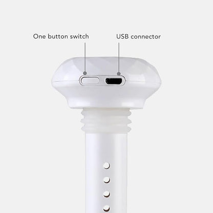 USB Cool Mist Humidifier, Small USB Personal Humidifiers Desktop Humidifier Mute White Mini Portable Humidifiers High Capacity Water Bottle Humidifier for Home Car