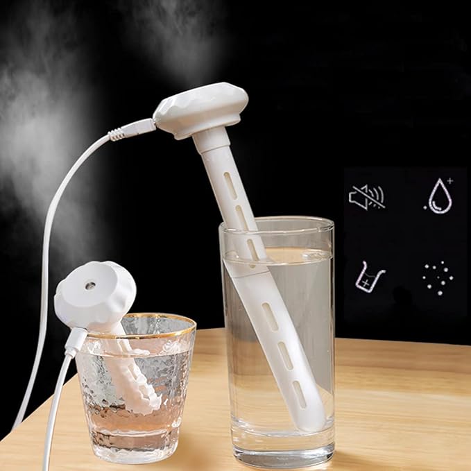 Humidifier Stick Includes Short Long Cotton USB Powered For Travel Bedroom Office Quiet Compact