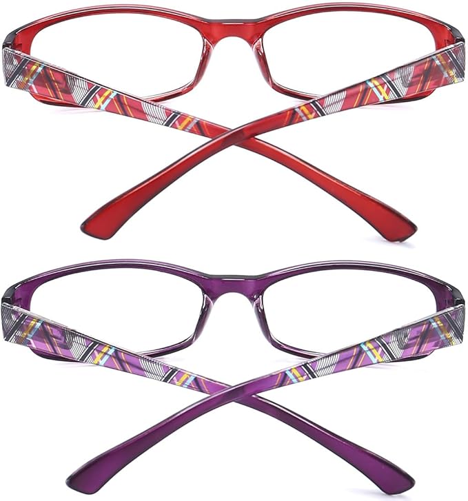 Reading Glasses for Women with Spring hinges 1.25 Professional Computer Readers with Blue Light Protection and Case