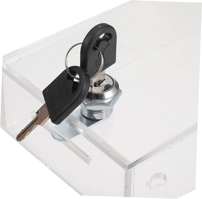 STOBOK Cell Phone Lock Box Mobile Phone Storage Box with 2 Keys Transparent Phone Locker Case Self-Control Smartphone Holder Portable Phone Time Lock Jail Box