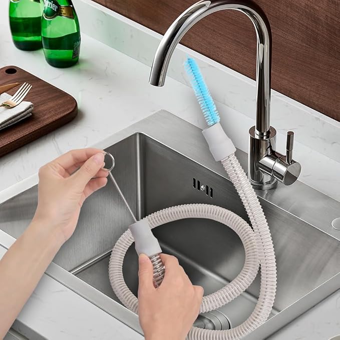 Cpap Tube Cleaning Brush, Hose and Mask Cleaner Supplies, Sanitizing Machine Compatible with Resmed Airsense 10&11 /Luna G3, Portable C Pap Sleep Kit Travel, Bipap Heated Tubing Sanitizer, Cleaners