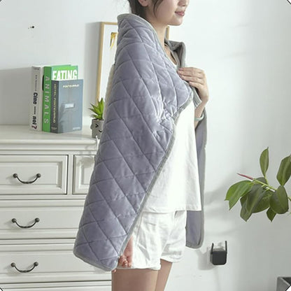 USB Electric Blanket | Portable USB Heating Blanket for Women,Soft Smart Temperature Control Winter Warmer for Car Bed Travel Home Desk Office Chair Dorm Couch