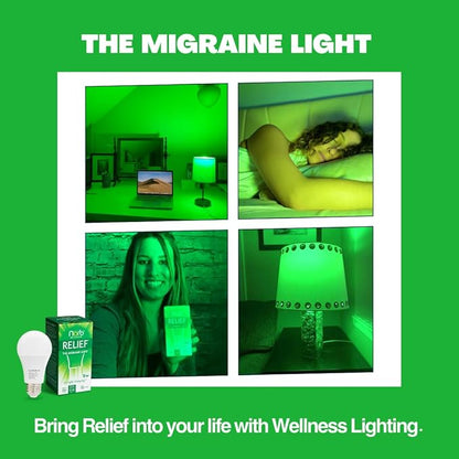 Norb Wellness Lighting Starter Kit, Set of 4 Wellness Light Bulbs, LED Light Therapy for Mood, Migraine Relief, Focus, & Sleep Enhancement, A19, E26, Energy Efficient (4-Pack)