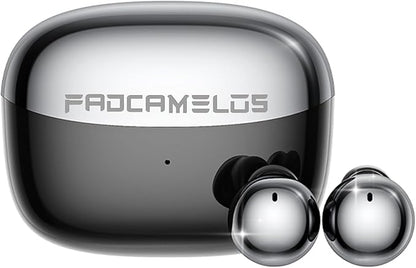 Aesthetic 2-in-1 Wireless Earbuds, Bluetooth 6.0 Ultra-Mini Stylish Headphones for Sleep & Day, Built in Mics & Enhanced Bass Earphones, IPX5 Waterproof All in Comfortable Ear Buds