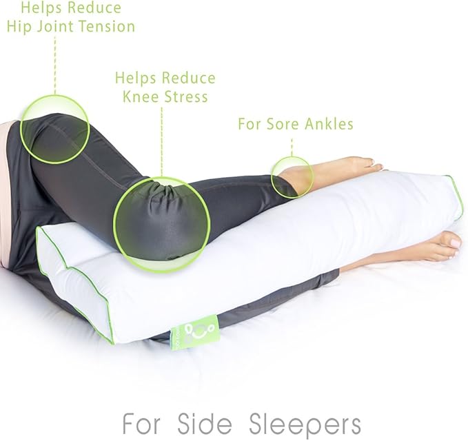2-Pack Pillow Cover Case for Sleep Yoga® Knee Pillow (Grey)