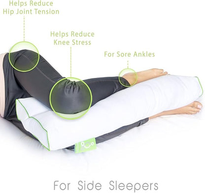 2-Pack Pillow Cover Case for Sleep Yoga® Knee Pillow (Grey)