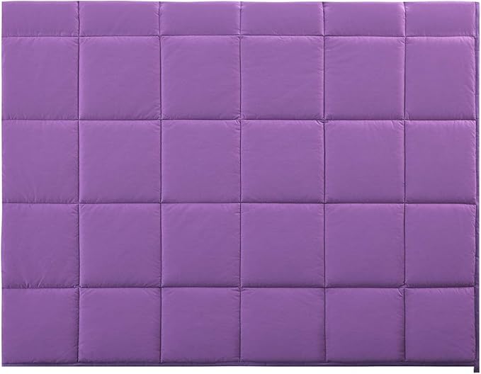TONGDADA Kids Weighted Blanket | 40''x60'',5lbs | for Child Between 40-62 lbs | Premium Cotton Material with Glass Beads | Purple
