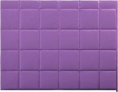 TONGDADA Kids Weighted Blanket | 40''x60'',5lbs | for Child Between 40-62 lbs | Premium Cotton Material with Glass Beads | Purple