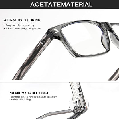 ANYLUV Blue Light Glasses Men Woman, Blue Light Blocking Glasses for Computer Gaming, Eye Strain Relief Eye Protection