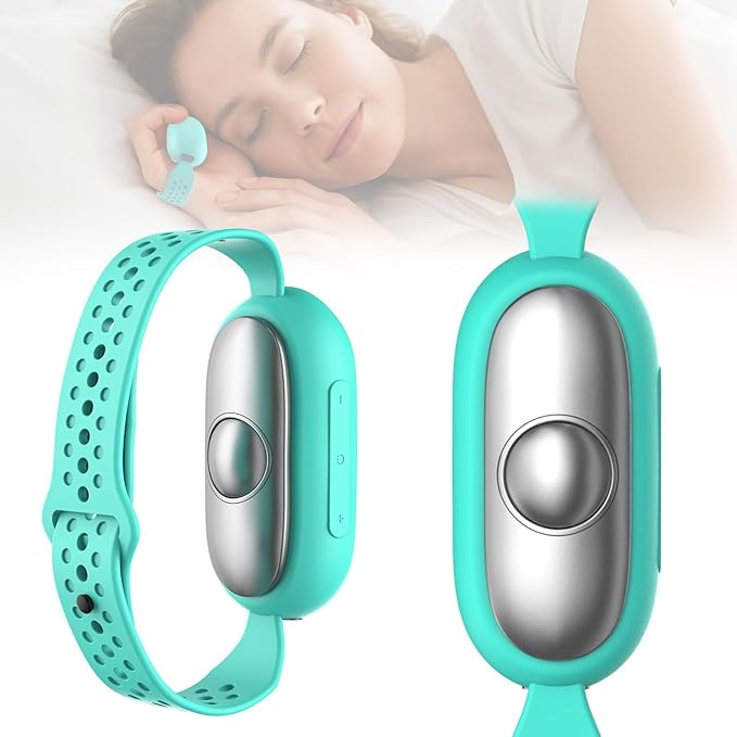 Sleep Aid Device, Hand Micro-Current Sleep Instrument Anxiety Device, Portable Rechargeable Sleep Aid for Anxiety and Insomnia (Blue)
