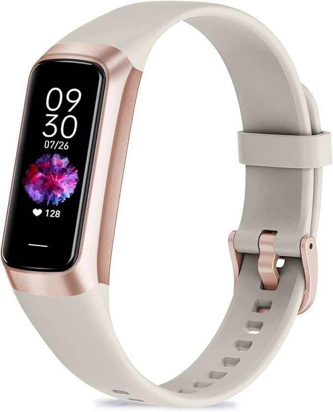 Fitness Tracker with 24/7 Heart Rate, Blood Oxygen Blood Pressure Sleep Monitor, Activity Trackers 5 ATM Waterproof,Step Calorie Counter Pedometer Health Smart Watch for Women Men
