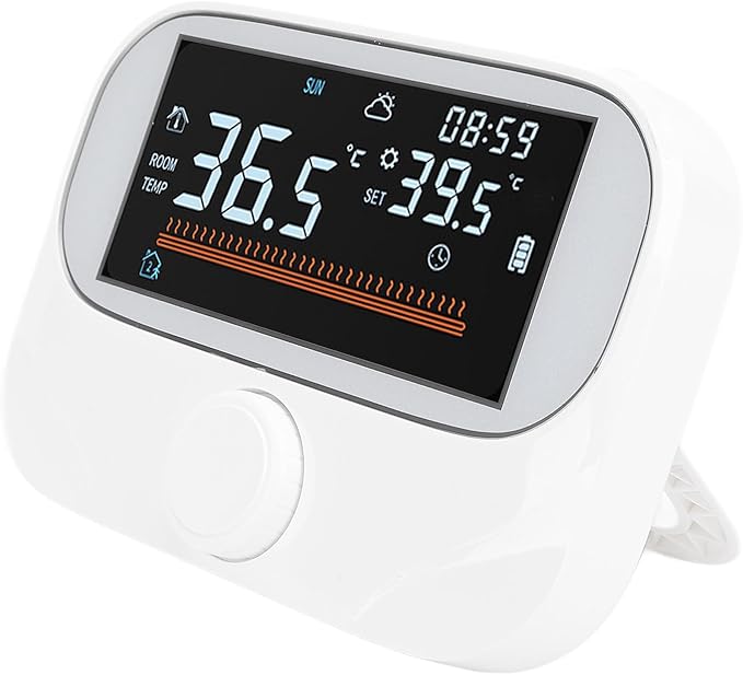 Fafeicy Programmable Smart Thermostat with LCD Display Wireless Temperature Controller for Home Energy Saving