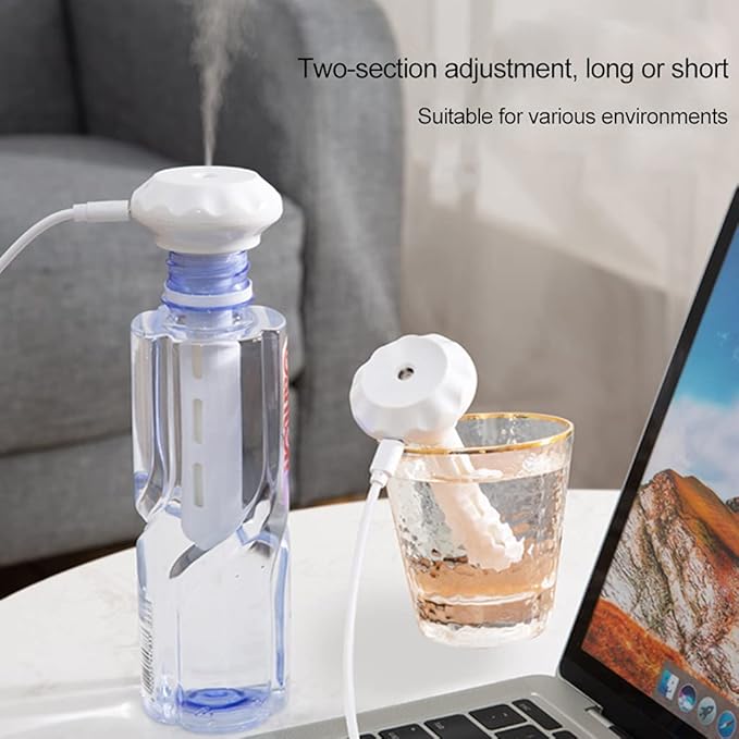 Humidifier Stick Includes Short Long Cotton USB Powered For Travel Bedroom Office Quiet Compact