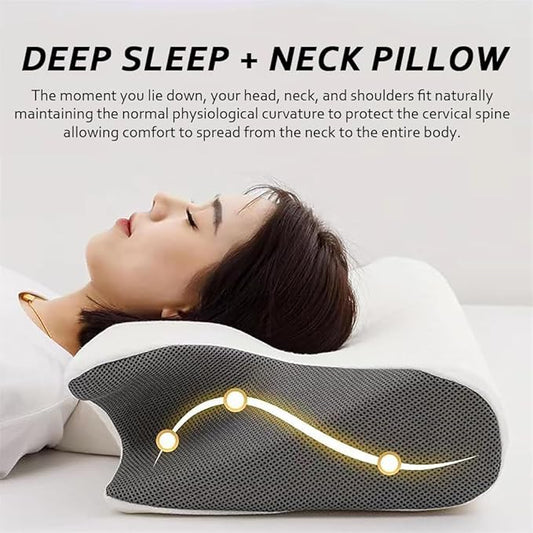 Cervical Neck Pillow - Ergonomic Side Sleeper Pillow, Neck Support Ergonomic Pillows Side Sleeper Pillow, for Side, Back, Stomach Sleepers