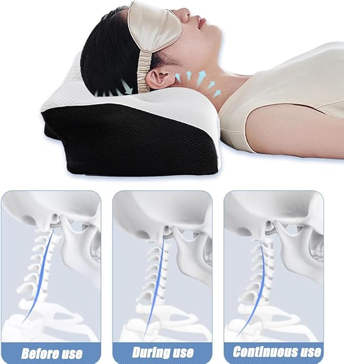 Pillow Hospitality Collection, Pillows - Premium Neck & Posture Support, Ergonomic Memory Foam Cervical Neck Pillow for Sleeping, for Back Stomach Side Sleeper (Gray)