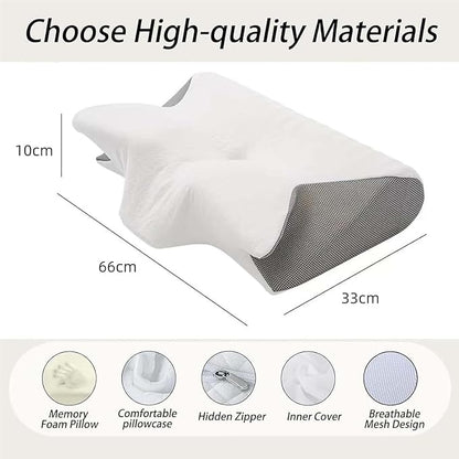 Sleep Apnea Pillow, Premium Memory Foam Pillow for Neck Pain Relief, Premium Ergonomic Pillows Side Sleeper for Adults