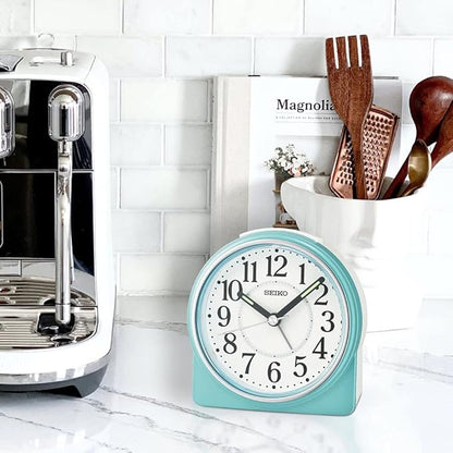 Seiko Marui Bedroom Alarm Clock, Metallic Blue