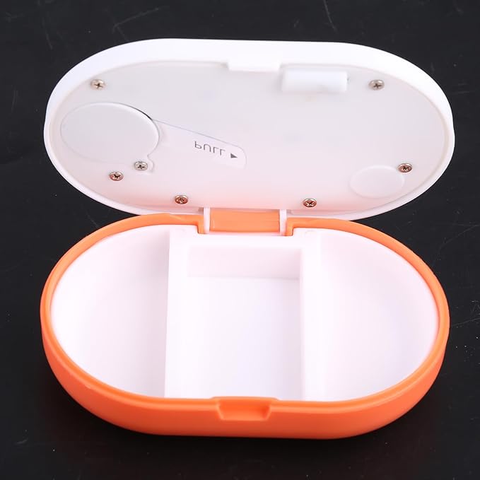 3 Grid for Pill Box Medicine Storage Box Electronic Timing Reminder Medicine Box Alarm Pills Organizer for Pill Con Electronic Pill Box Dispenser with Alarm