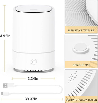 Essential Oil Diffusers for Home with USB Cord, 150ml Aroma Humidifier for Office, Water Shortage Protection, 7 Color LED Lights White Scent Mist Dorm Room Essentials Aromatherapy Ultrasonic