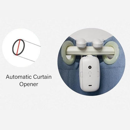 Smart Automatic Curtain Opener, Electric Curtain Opener with Remote Control, Automatic Curtain Robot Device for Bedroom Living Room Office Baby Room