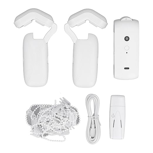 Automatic Curtain Opener and Closer Single - Roman Rod Rail Smart Curtain Opener Robot, Low Noise APP Control Electric Curtain Track for Home Office