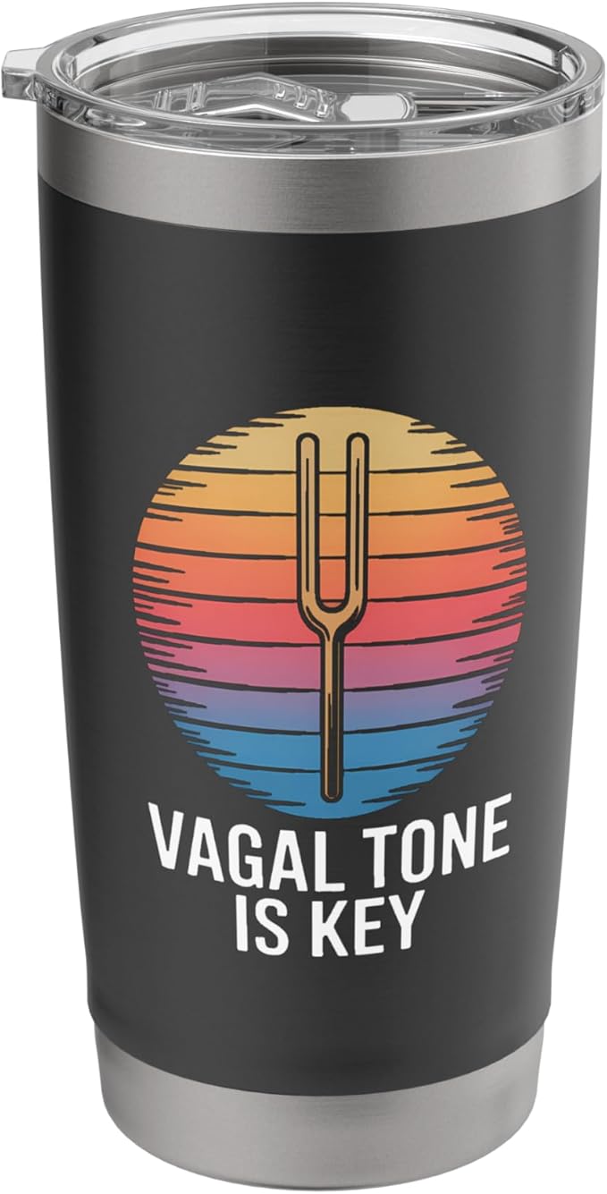 Relaxation Breathing Stress Vagus Nerve Stimulation Anatomy Stainless Steel Insulated Tumbler