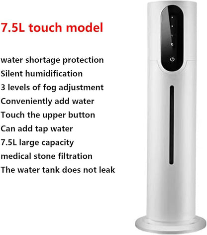 Humidifier Home Silent Bedroom Pregnant Women and Babies Indoor Large Capacity Floor-standing Large Aromatherapy Air Purifier Spray Machine (A)