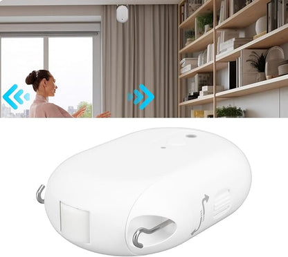 Fafeicy Smart Automatic Curtain Opener, APP Remote Control Electric Curtain Robot with Intuitive Adjustment Key for Roman Rod Compatible Curtains
