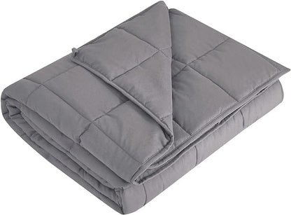 L'AGRATY Weighted Blanket - 36"x48" 5lbs Cooling Breathable Heavy Blanket Microfiber Material with Glass Beads All-Season Summer Fall Winter Soft Thick Comfort