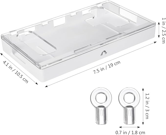 Cell Phone Lock Box, Portable Phone Locker Case with 2 Keys, Transparent Mobilephone Jail Storage Box for Kids Students Adults Focus, Screen Self-control Timed Locking Container