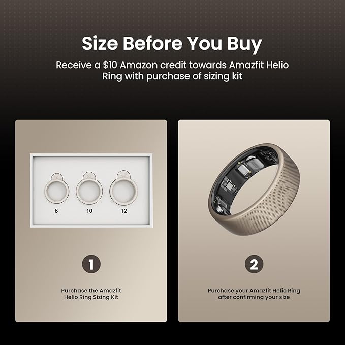 Amazfit Helio Ring Sizing Kit - Size Before You Buy - Unique Sizing - Receive Credit for Purchase