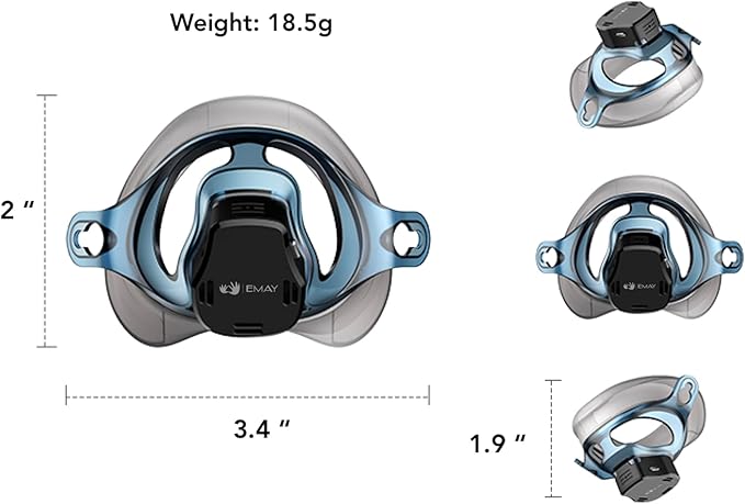 EMAY Sleep Breathing Monitor for Airflow Tracking | Record Breathing Continuously On The App | Monitor Sleep Quality and Respiratory Events | Generate Professional Sleep Report with Data Analysis