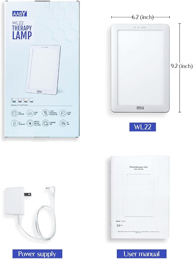 AABY Premium Daylight Therapy Lamp WL22 (White)