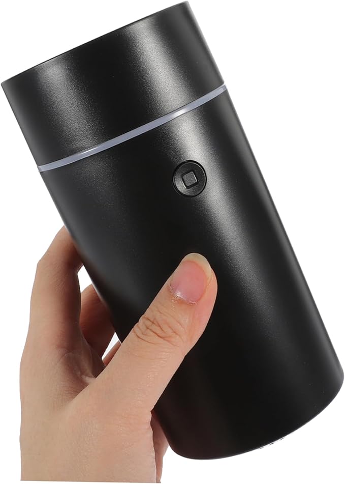 PartyKindom Portable Usb Diffuser Car Humidifier for Essential Oils Compact Black Design for Home Office Travel Improves Air Quality Relieves Dry Skin
