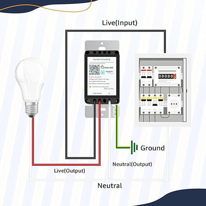 Greencycle Smart Dimmer Switch,10PK Single Pole, Needs Neutral Wire,2.4GHz WiFi Light Switch,Work with Alexa and Google Home, ETL Certified,No Hub Required,for Dimmable 150W LED CFL,600W Incandescent