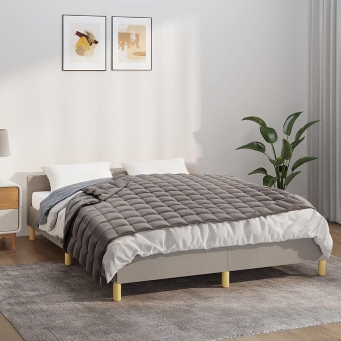 Gray Weighted Blanket for Adults, 53.1 x 78.7 Inches, Soft Brushed Polyester Microfiber Cover with Hypoallergenic Filling, Breathable Material for Relaxing Gentle Pressure