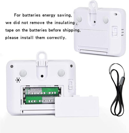 XREXS 4-Channel Digital Kitchen Timer Clock with Large LCD Display, 4 Groups Simultaneous Timing Countdown Up Pocket Timer, Magnetic Attachable (Battery Included)