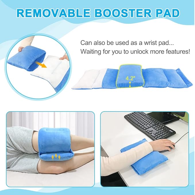 Knee Pillow for Side Sleepers Leg Pillows Side Sleeping Hip Pillow Knee Wedge Leg Support Pillow Between Legs for Sleeping Knee Support Surgery Pillow for Aligns Spine, Back, Sciatica Pain Relief
