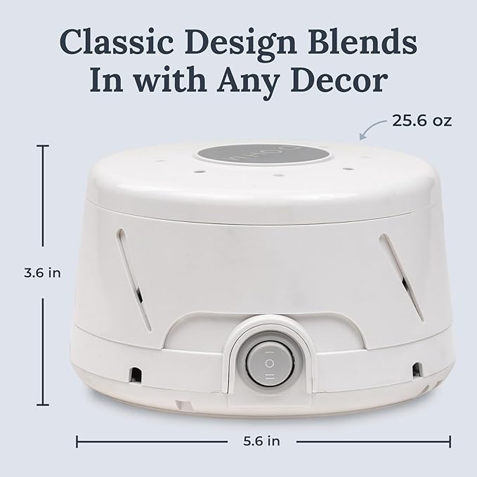 Yogasleep Dohm Classic & Travel Case (2 Piece Set) The Original White Noise Machine with Natural Sound from a Real Fan, Sleep Aid & Noise Cancelling For Adults & Baby, Office Privacy & Meditation
