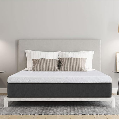 VALUXE 4 Inch Gel Memory Foam Mattress Topper Queen Size High Density Cooling Pad Pressure Relief Bed Topper (with Removable & Washable Bamboo Cover)