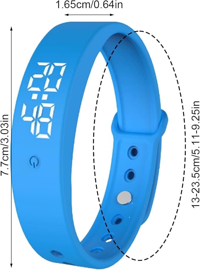 Alarm Vibrating Watch, Alarm Reminder Watch, Silent Vibrating Timer Clock, 3 Alarms Daily Organizer Timer for Adults/Men/Women/Teens/Elderly