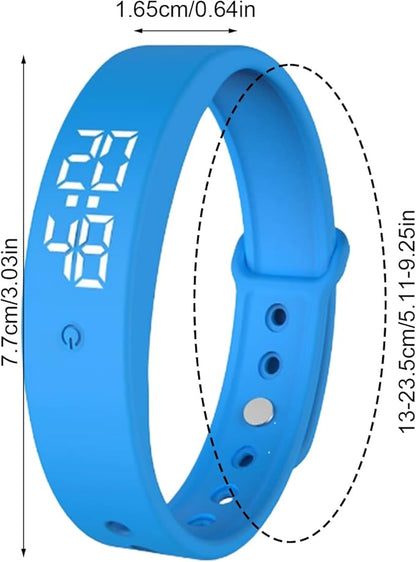 Alarm Vibrating Watch, Alarm Reminder Watch, Silent Vibrating Timer Clock, 3 Alarms Daily Organizer Timer for Adults/Men/Women/Teens/Elderly