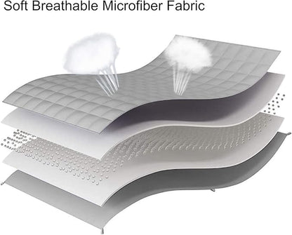 L'AGRATY Weighted Blanket - 88"x104" 30lbs Cooling Breathable Heavy Blanket Microfiber Material with Glass Beads for Adult All-Season Summer Fall Winter Soft Thick Comfort