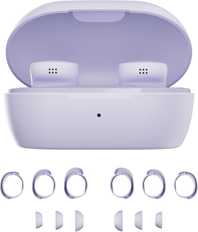 Bose QuietComfort Bluetooth Earbuds, True Wireless Earbuds with Active Noise Cancellation and Mic, Deep Bass, IPX4 Rating, Up to 8.5 Hours of Playtime, Chilled Lilac