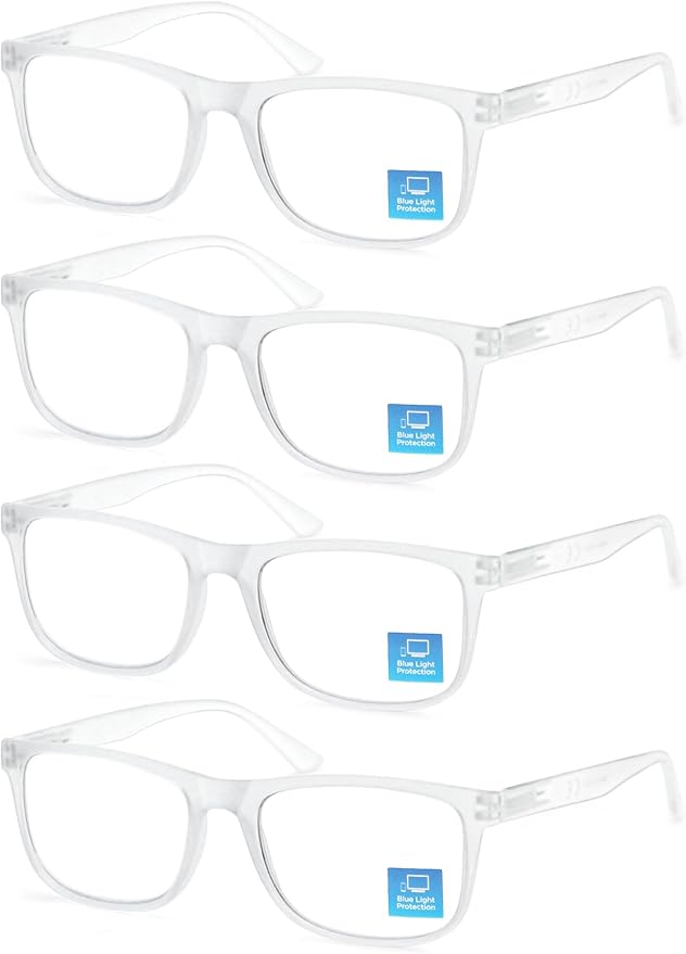 Blue Light Blocking Reading Glasses Men Large Oversized Square Readers Wide fit Cheaters for Men W/Big Head/Large Face