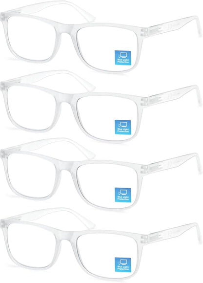 Blue Light Blocking Reading Glasses Men Large Oversized Square Readers Wide fit Cheaters for Men W/Big Head/Large Face