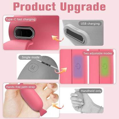 Sleep Aid Device, Micro-Current Sleep Instrument Anxiety Device, Portable Rechargeable Sleep Aid for Anxiety and Insomnia (Gen2 Pink)