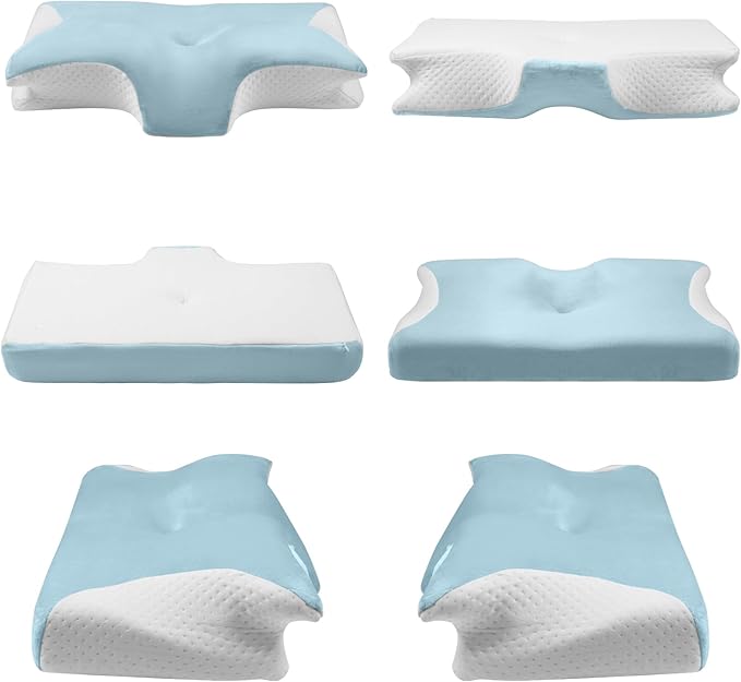 Pillow for Neck Pain Relief Support Cervical Sleeping Orthopedic Pillows Best Anti Wrinkle Therapeutic Ergonomic Memory Foam
