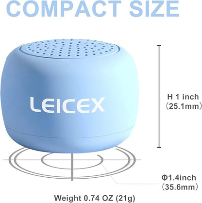 Travel Bluetooth Speaker, Tiny Small Speakers Bluetooth Wireless Pillow Perfect for Travel Outdoor Sound (Blue)